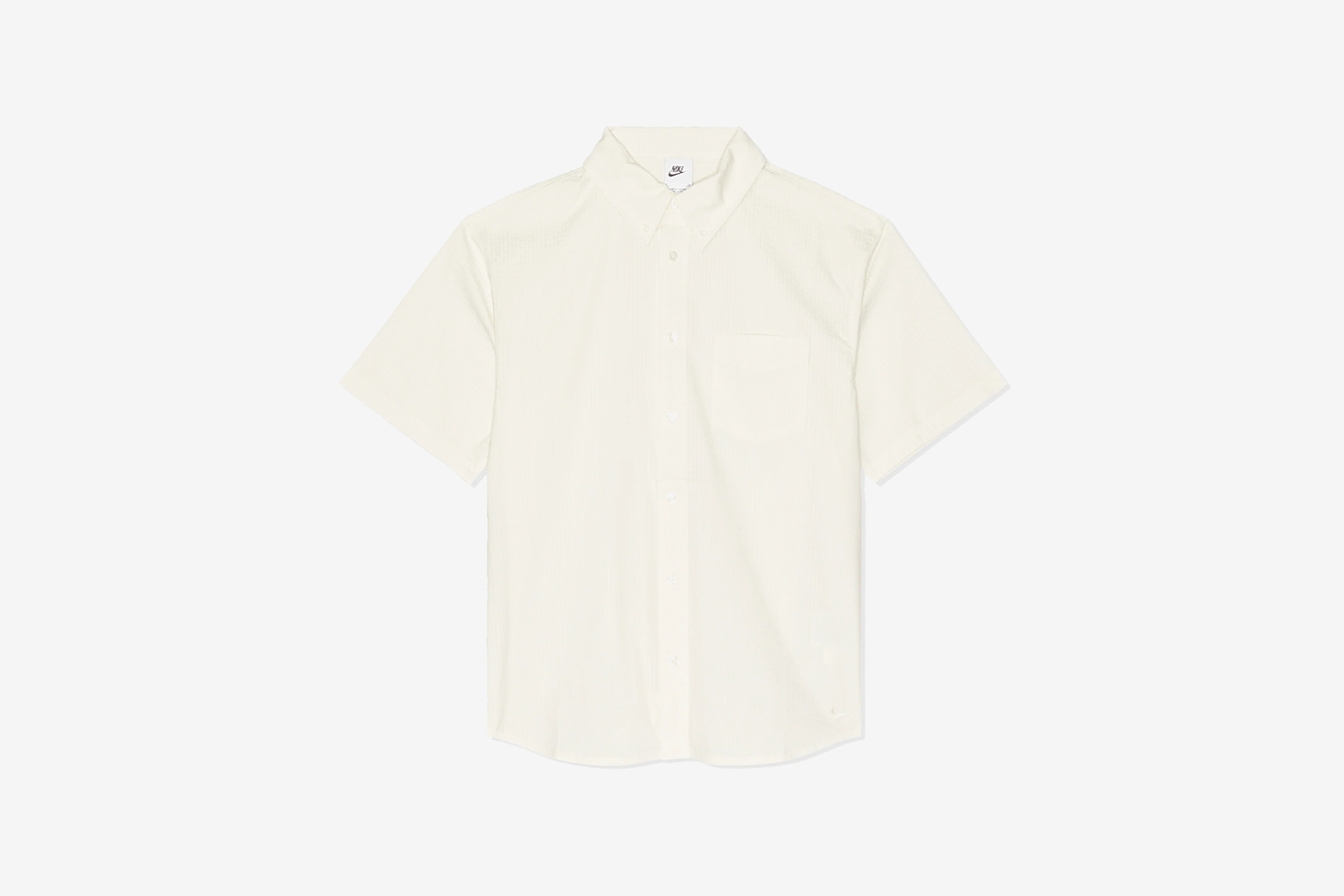 nike soze "Seersucker" Button-Down Short Sleeve Shirt  M - Phantom