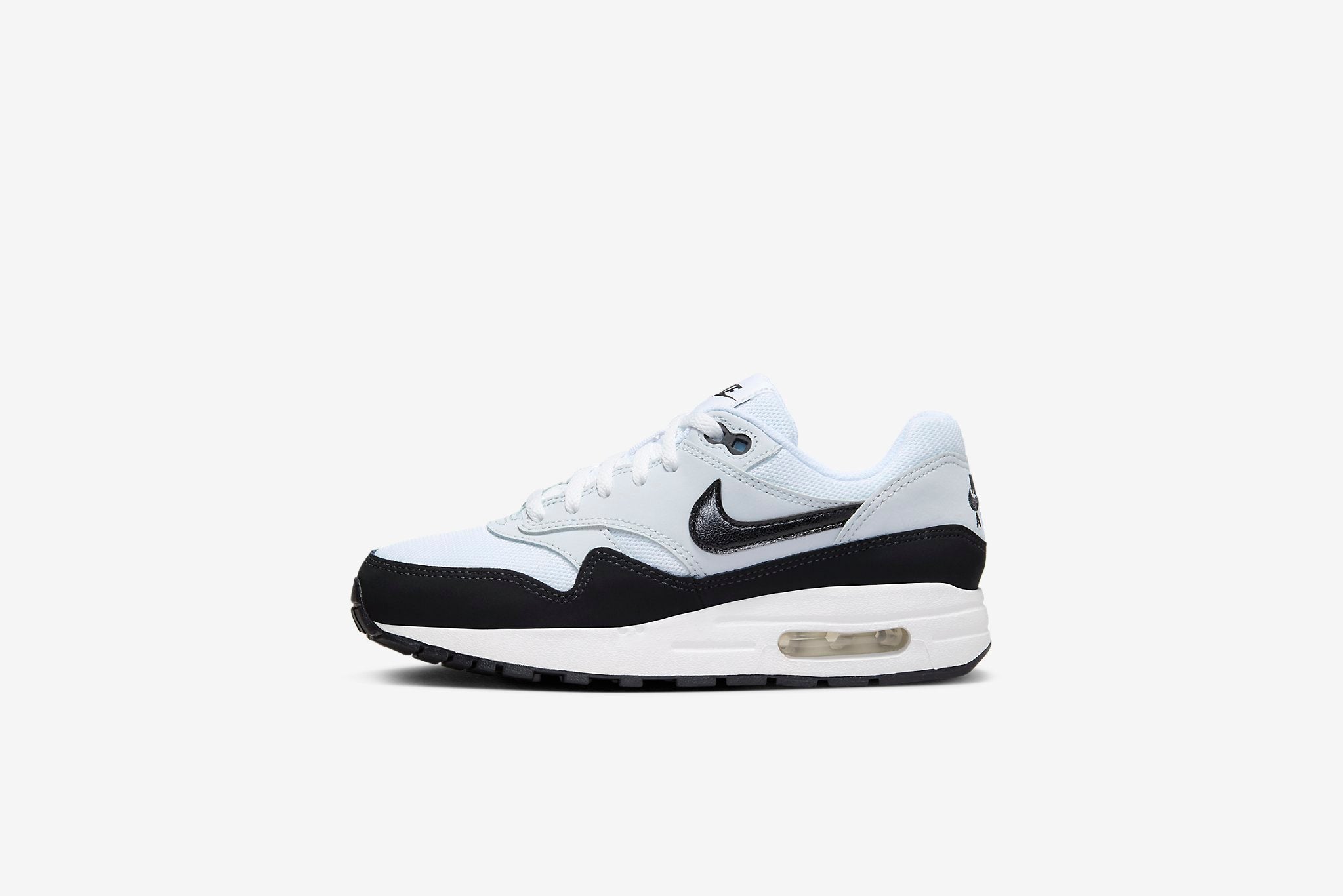 Nike Air Max 1 Gs White Black Pure Platinum Manor