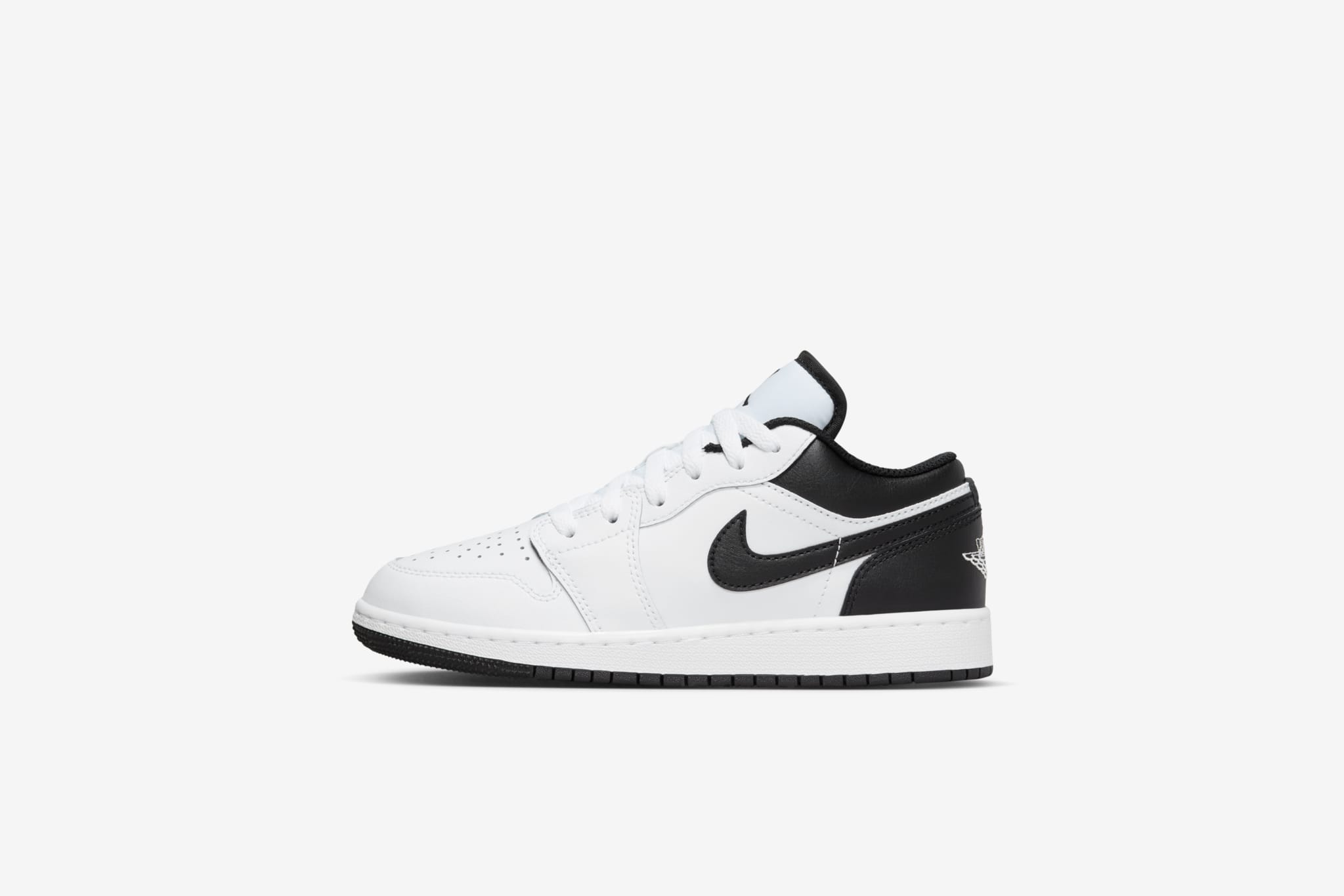 Air Jordan 1 Low GS White Black White Manor