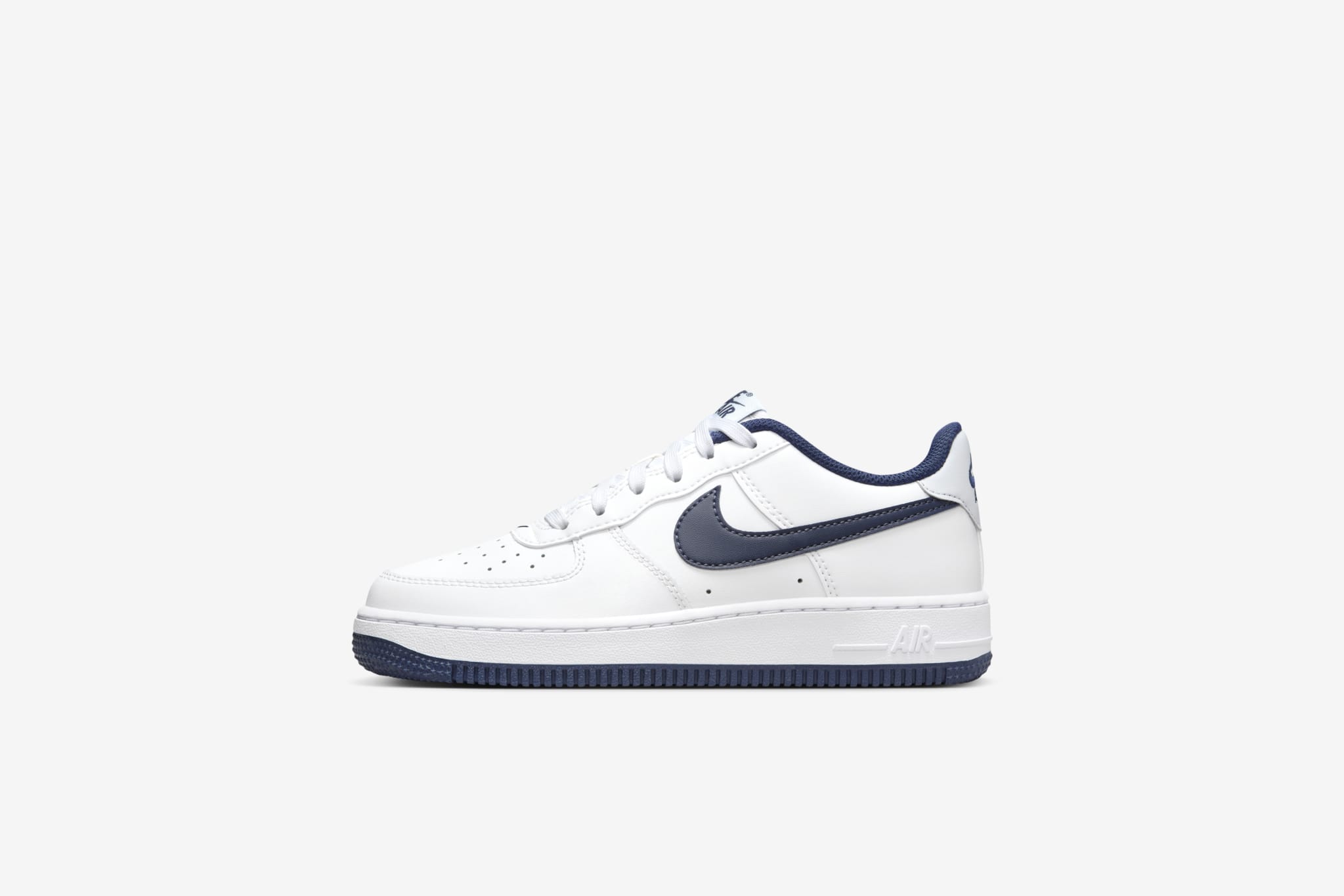 Nike Air Force 1 White Midnight Navy GS