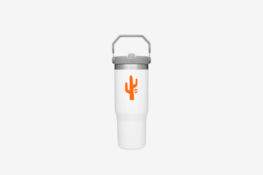 Stanley x Manor "Classic Flip Straw 30oz Tumbler" White / Orange