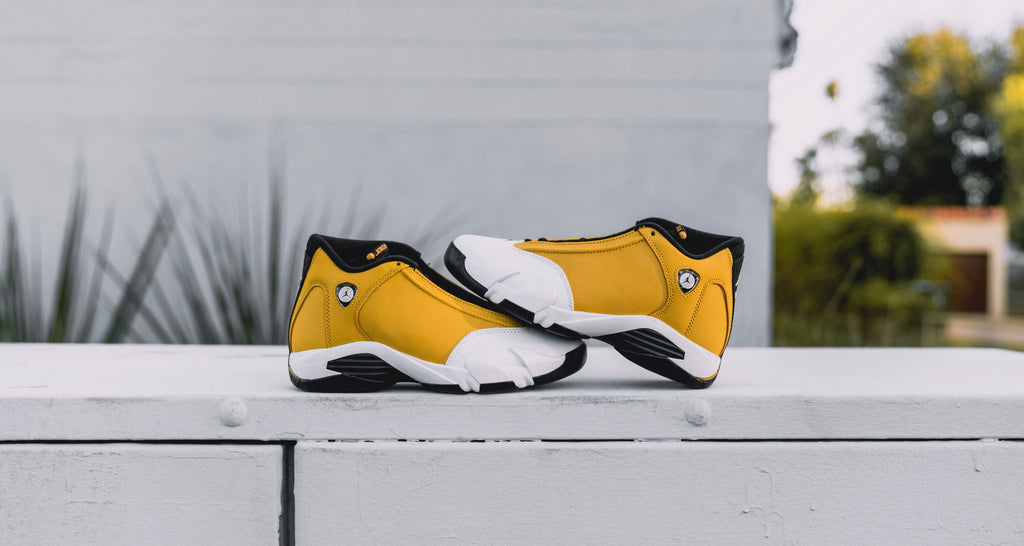 Jordan 14 ferrari yellow release date best sale