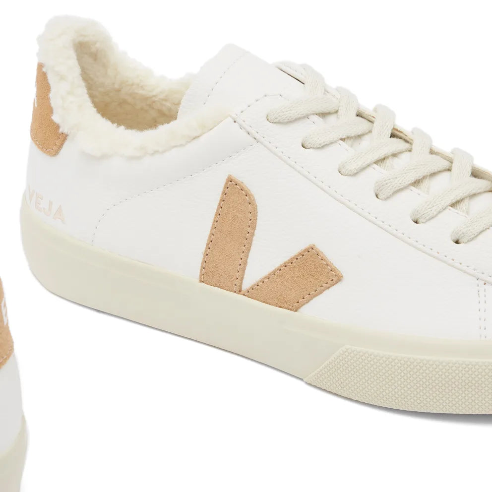 Veja "Campo Winter Chromefree Leather"  M - Extra White / Desert