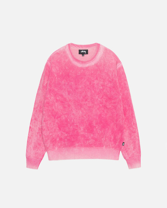 Stussy "Faded Cotton Knit Crew" M - Pink