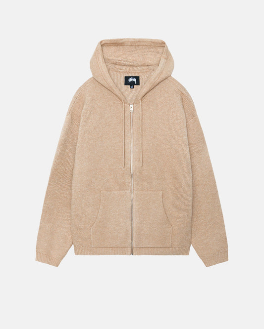 Stussy "Zip Up Hooded Sweater" M - Camel