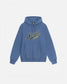 Stussy "Satin Patch Oversized Hoodie" M - Blue