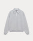 Stussy "Fleece Raglan Zip Mock" M - Grey Heather