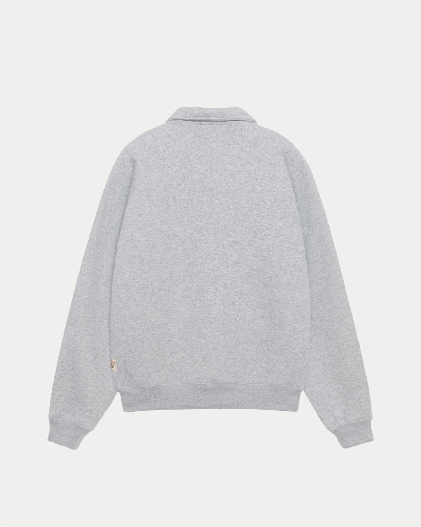 Stussy "Fleece Raglan Zip Mock" M - Grey Heather