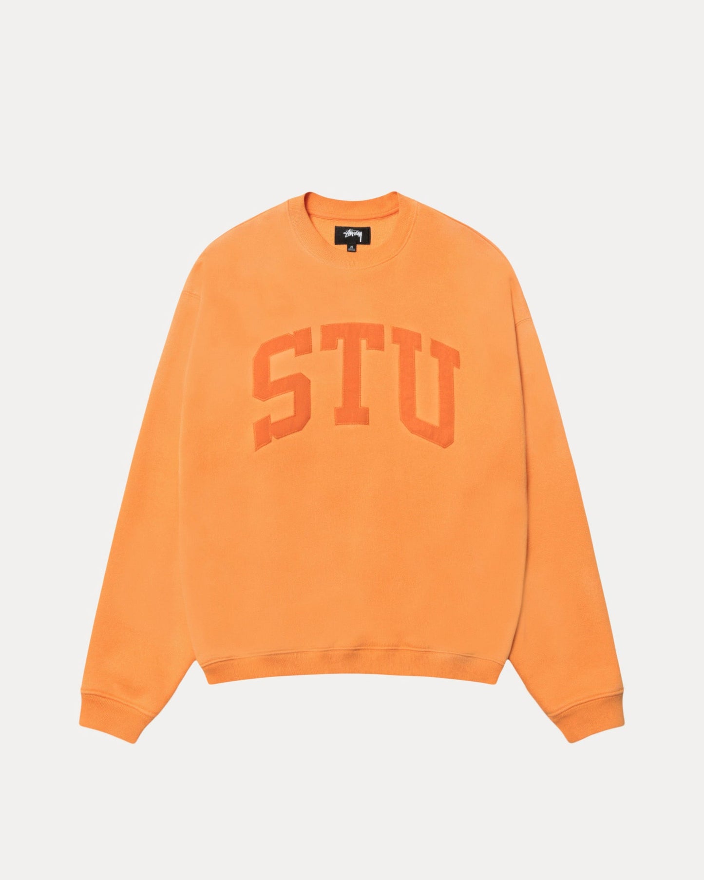 Stussy "Stu Appliqué Crew" M - Orange