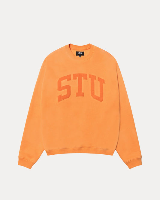 Stussy "Stu Appliqué Crew" M - Orange