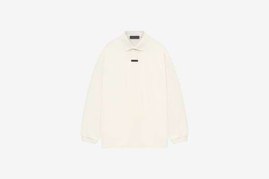 Fear of God Essentials "Pique Long Sleeve Polo" M - Shell