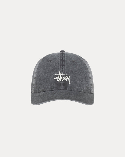 Stussy "Basic Washed Low Pro Cap" - Charcoal