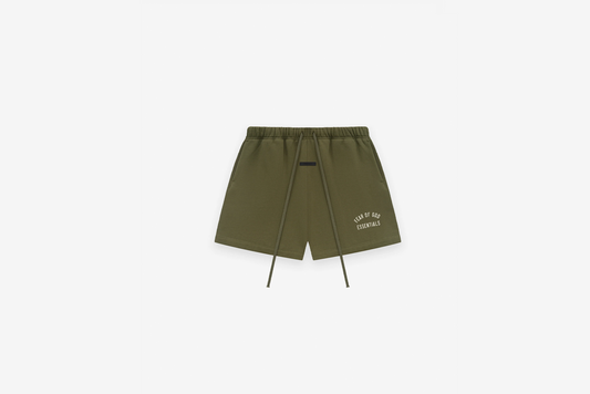 Fear of God Essentials "Fleece Soccer Short" M - Military