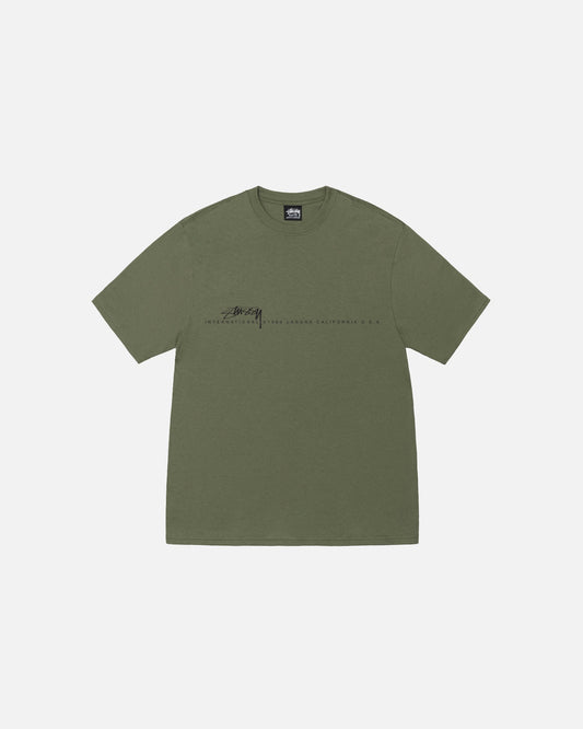 Stussy "Smooth 80 Tee" M - Olive