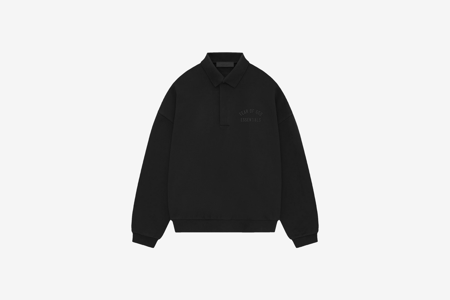 Fear of God Essentials "Fleece Polo" M - Black