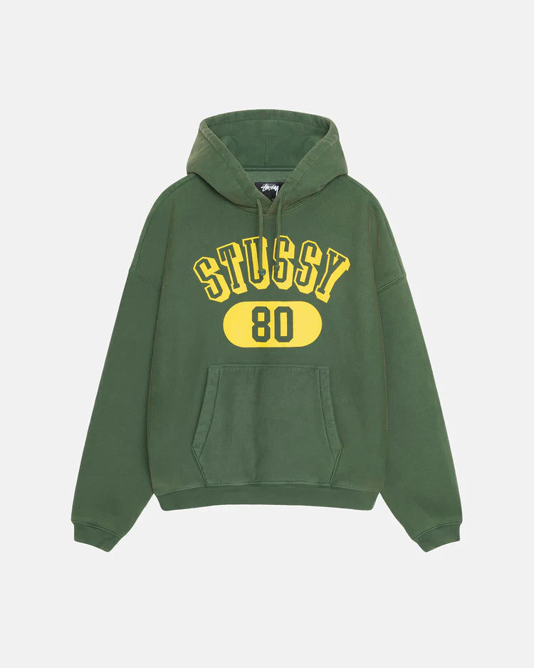 Stussy "Stussy 80 Relaxed Hoodie" M - Pine