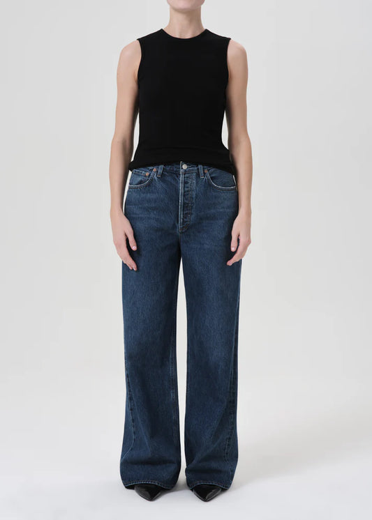 AGOLDE "Dame High Rise Wide Leg Jean (No Cuff)" W - Enamour