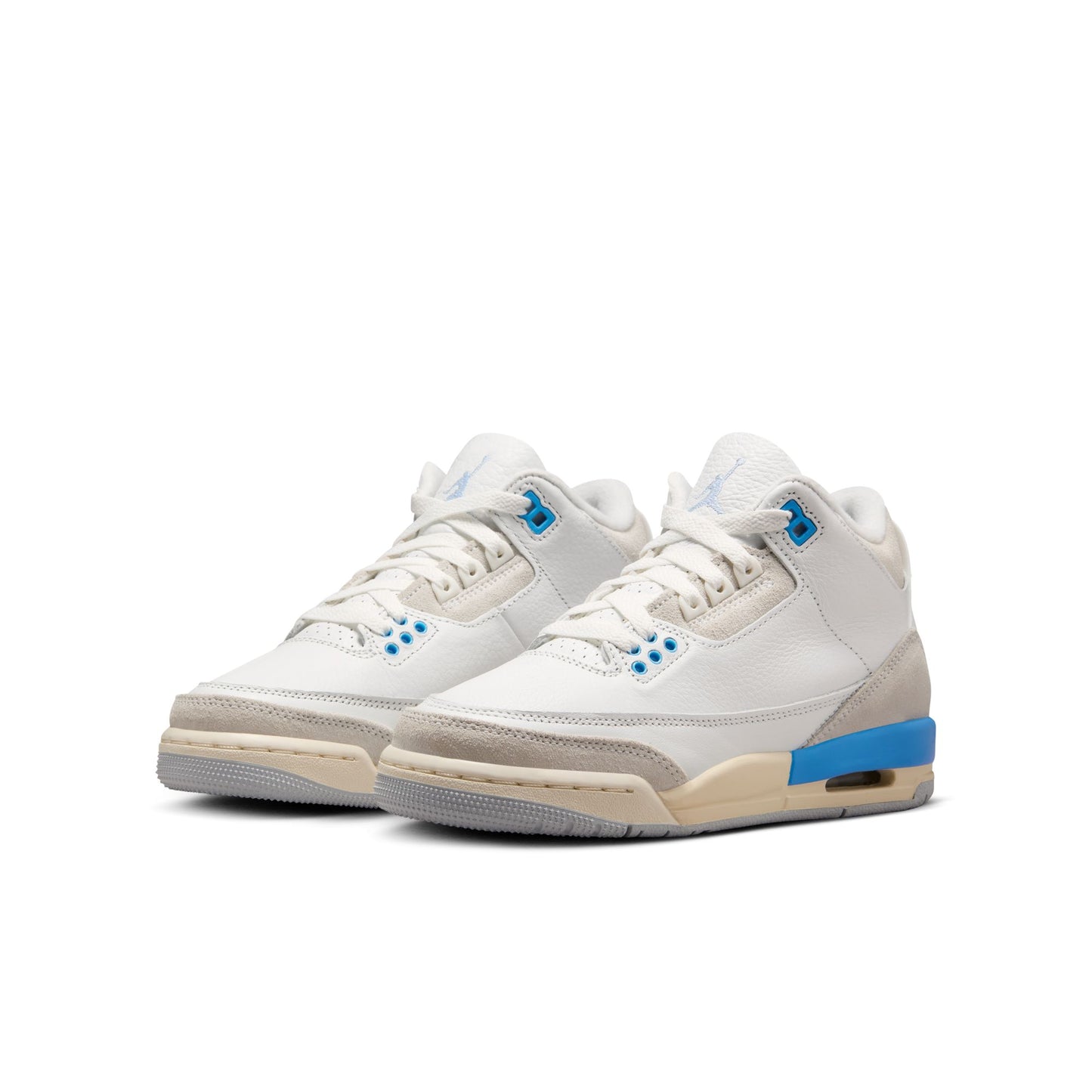 Air Jordan "3 Retro" GS - Summit White / Hydrogen Blue