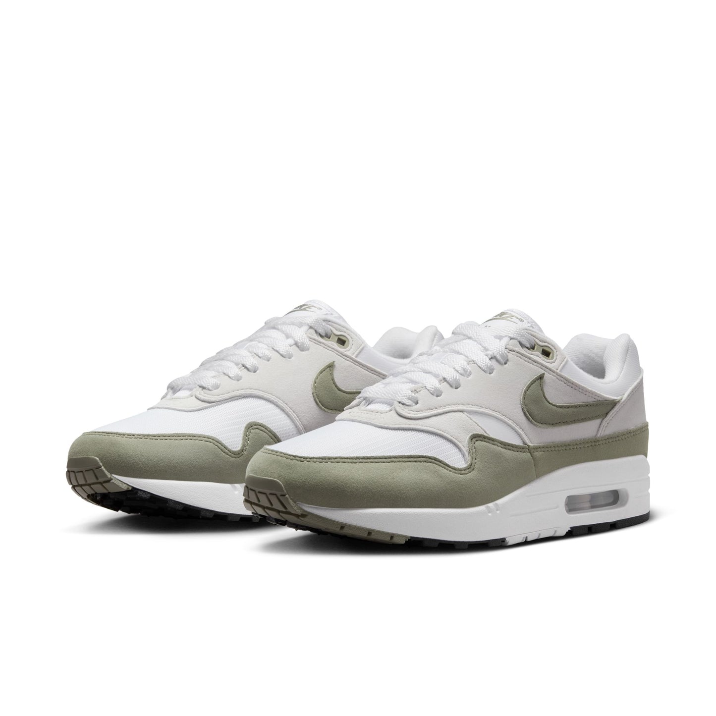 Nike "Air Max 1 " W - White / Light Army-Neutral Grey