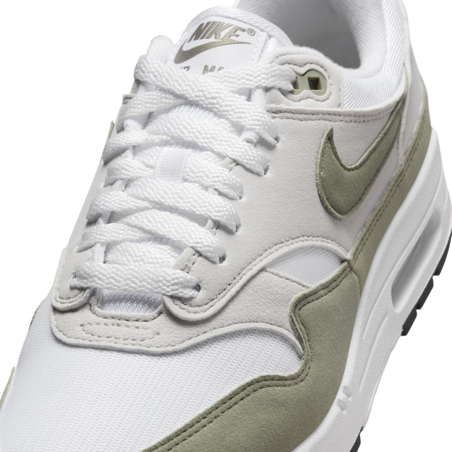 Nike "Air Max 1 " W - White / Light Army-Neutral Grey