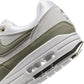 Nike "Air Max 1 " W - White / Light Army-Neutral Grey