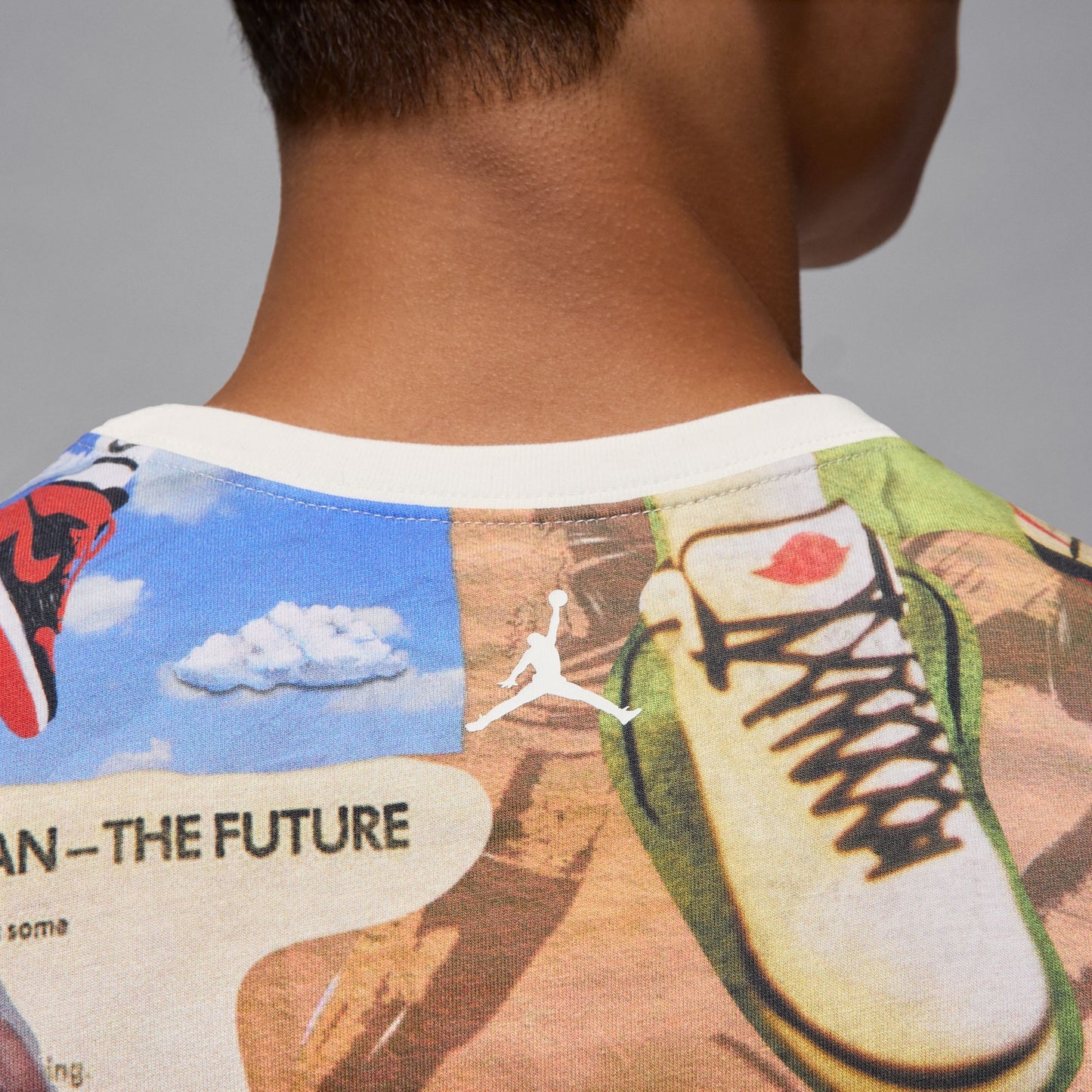 Jordan " Flight Essentials MJ Iconic Moments Tee" M - White / All Over Print