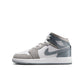 Air Jordan "1 Mid SE" GS - White / Medium Grey / Cool Grey