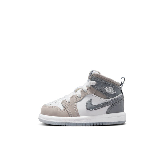 Air Jordan "1 Mid SE" TD - White / Medium Grey / Cool Grey