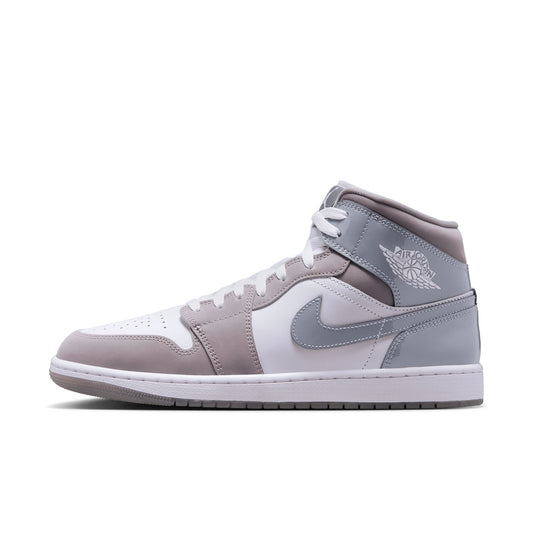 Air Jordan "1 Mid SE" M - White / Medium Grey / Cool Grey