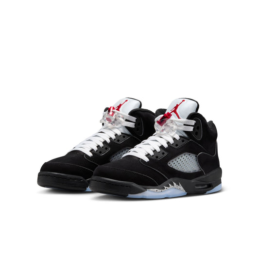 Air Jordan "5 Retro OG" GS - Black / White / Metallic Silver