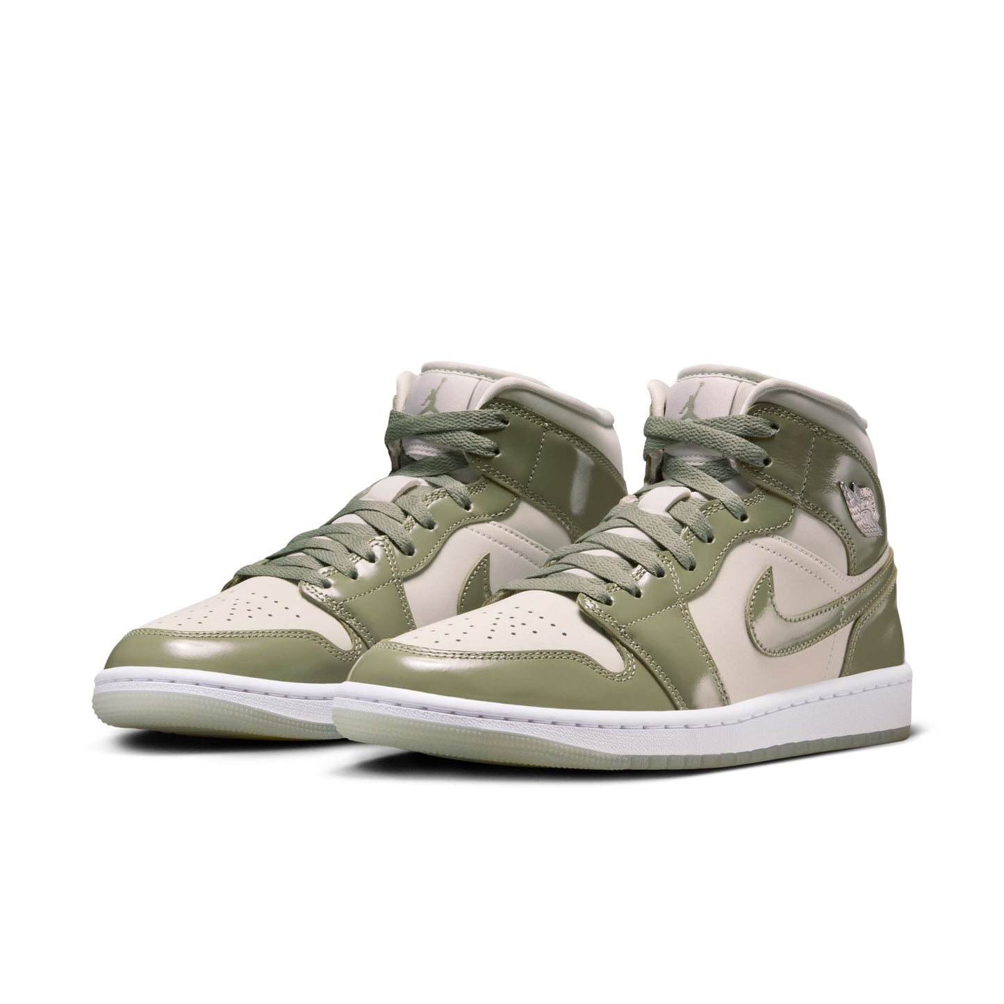 Jordan "1 Mid SE" W - Sea Glass / Oil Green