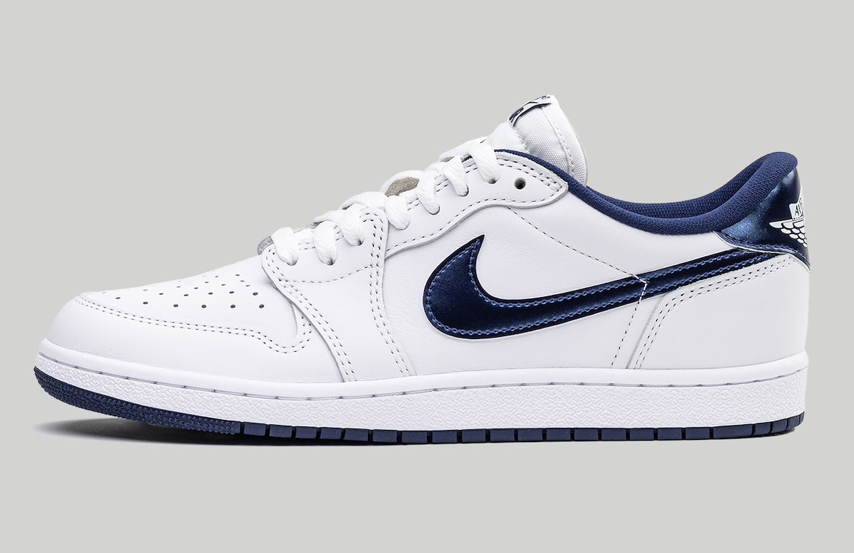 Air Jordan "1 Retro Low OG 85" M - White / Navy / White