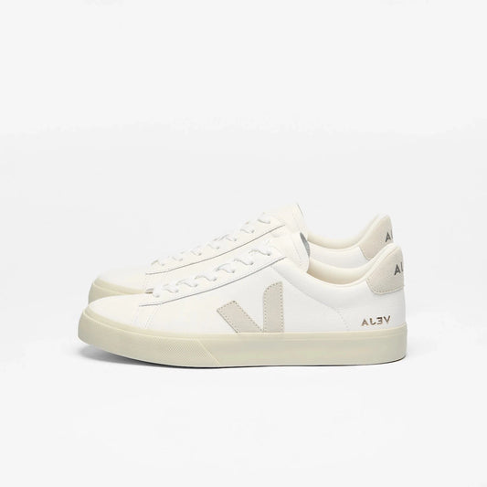 Veja "Campo Chromefree Leather"  M - Extra White / Natural / Suede