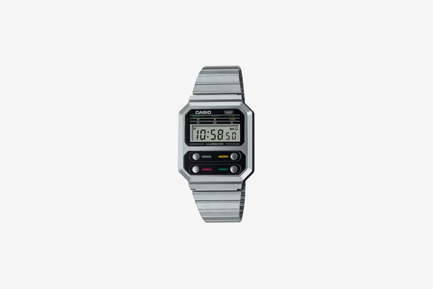 Casio "A100WE-1AVT" Watch - Silver