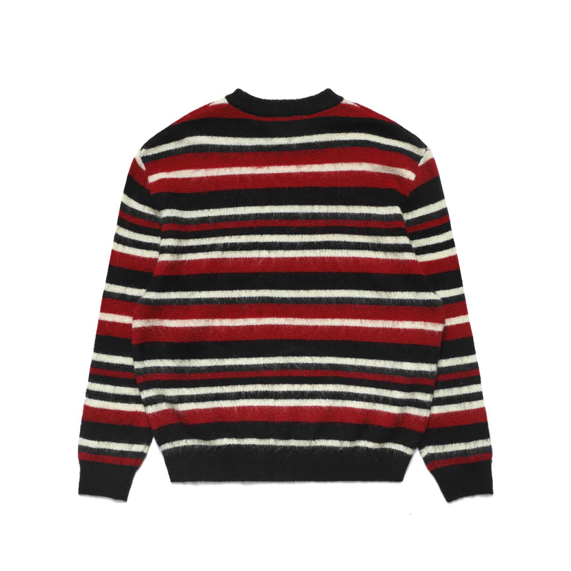 Metalwood Studio "Striped Mohair Knit Sweater" M - Red Stripe