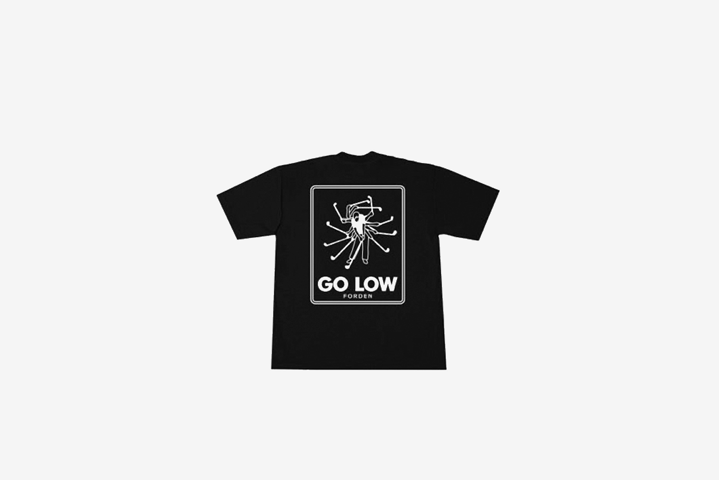 Forden Golf "Go Low Script Short Sleeve Tee" M - Black