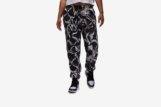 Jordan "Brooklyn Fleece Printed Pants" W - Off Noir / Black