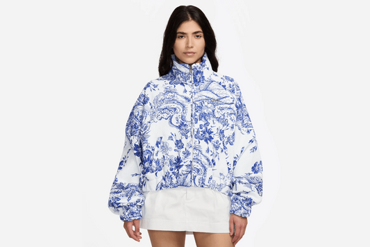 Nike "Oversized Jacquard Track Jacket" W - White / Hyper Royal