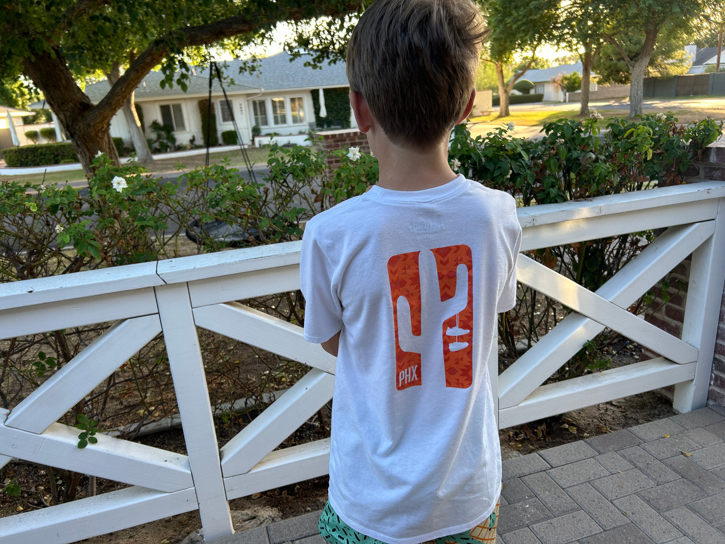 Manor "PHX West T-Shirt" Kids - White / Orange