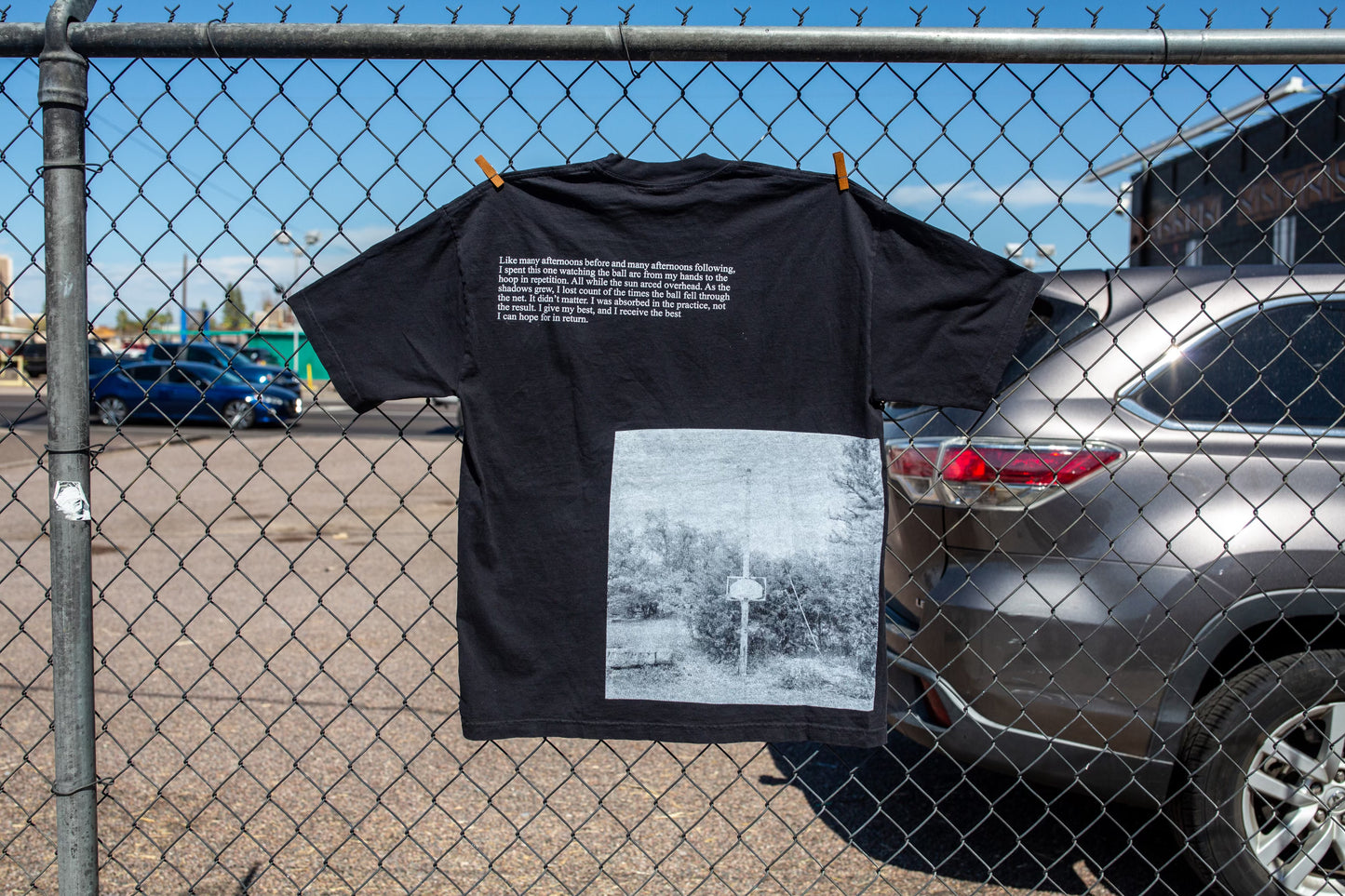 (sidewalk) chawk x Manor "Hoop" Shirt M - Black