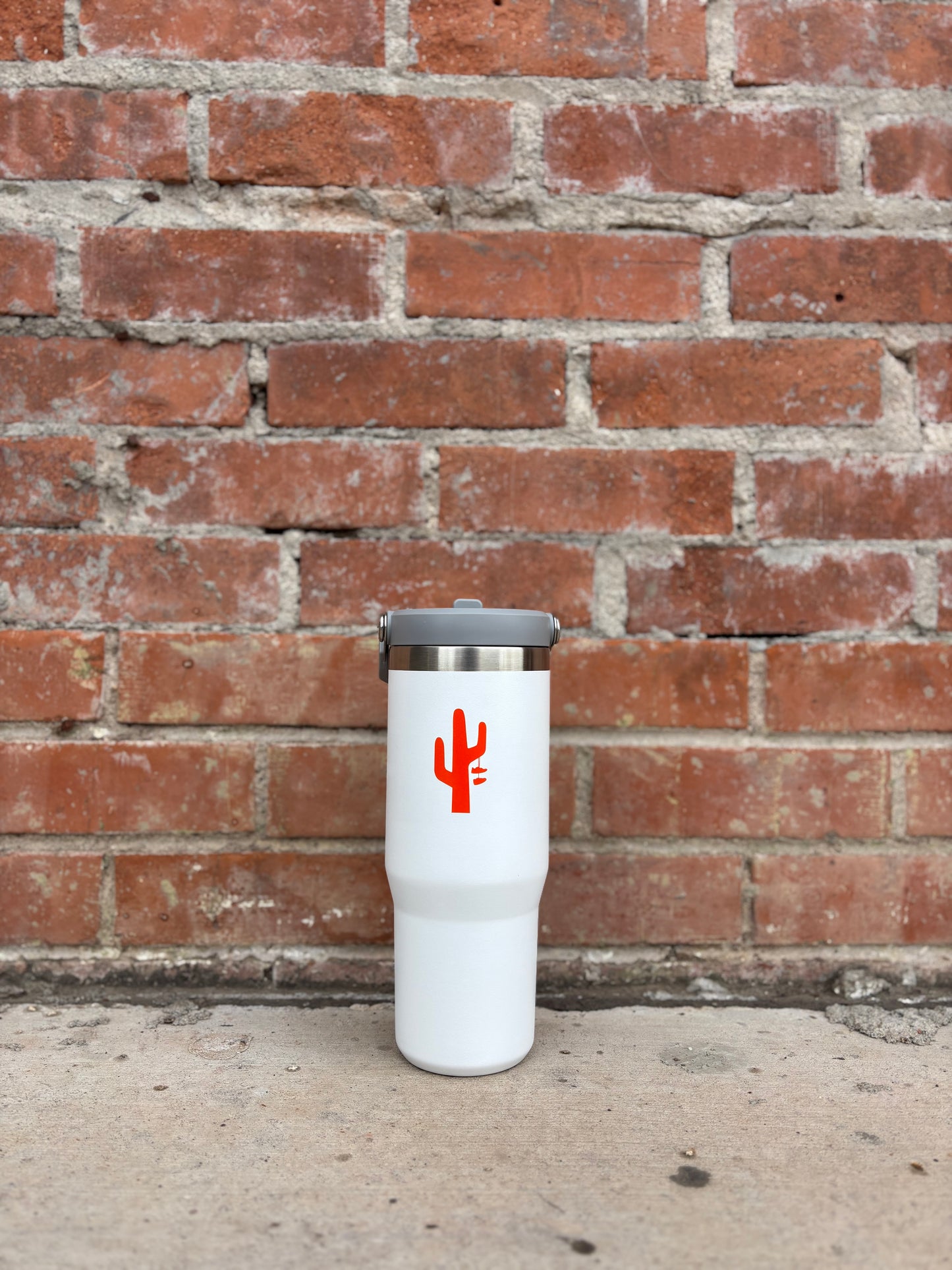 Stanley x Manor "Classic Flip Straw 30oz Tumbler" White / Orange