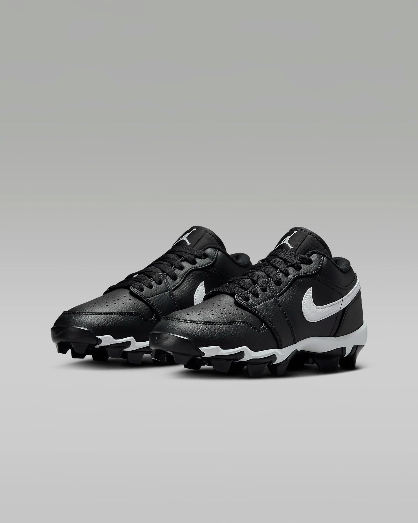 Air Jordan "1 Low Cleat" GS - Black / White