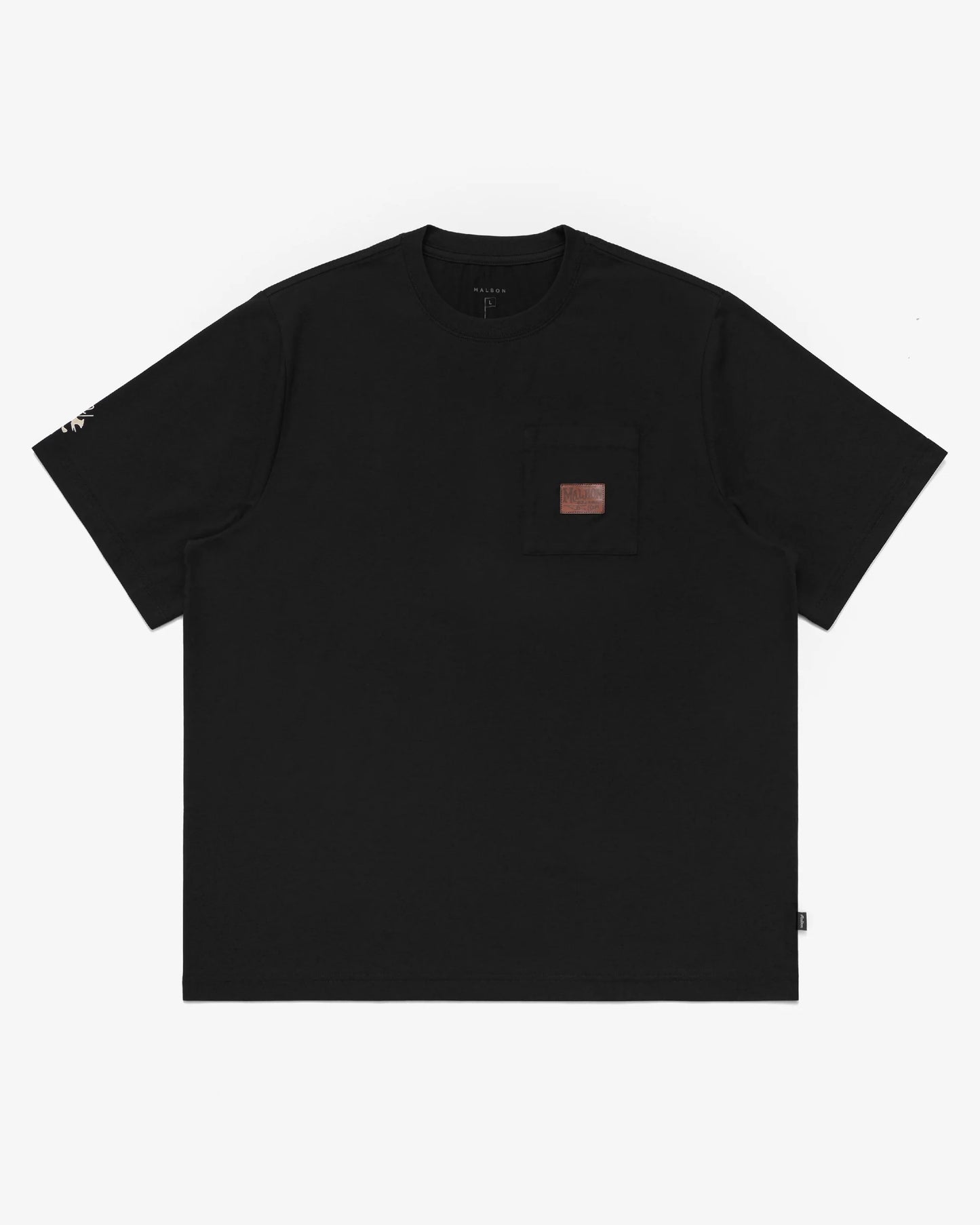 Malbon "Fudd Buckets SS Pocket Tee" M - Black