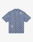 Malbon "Riviera Camp Collar Shirt" M - White / Blue / Gold