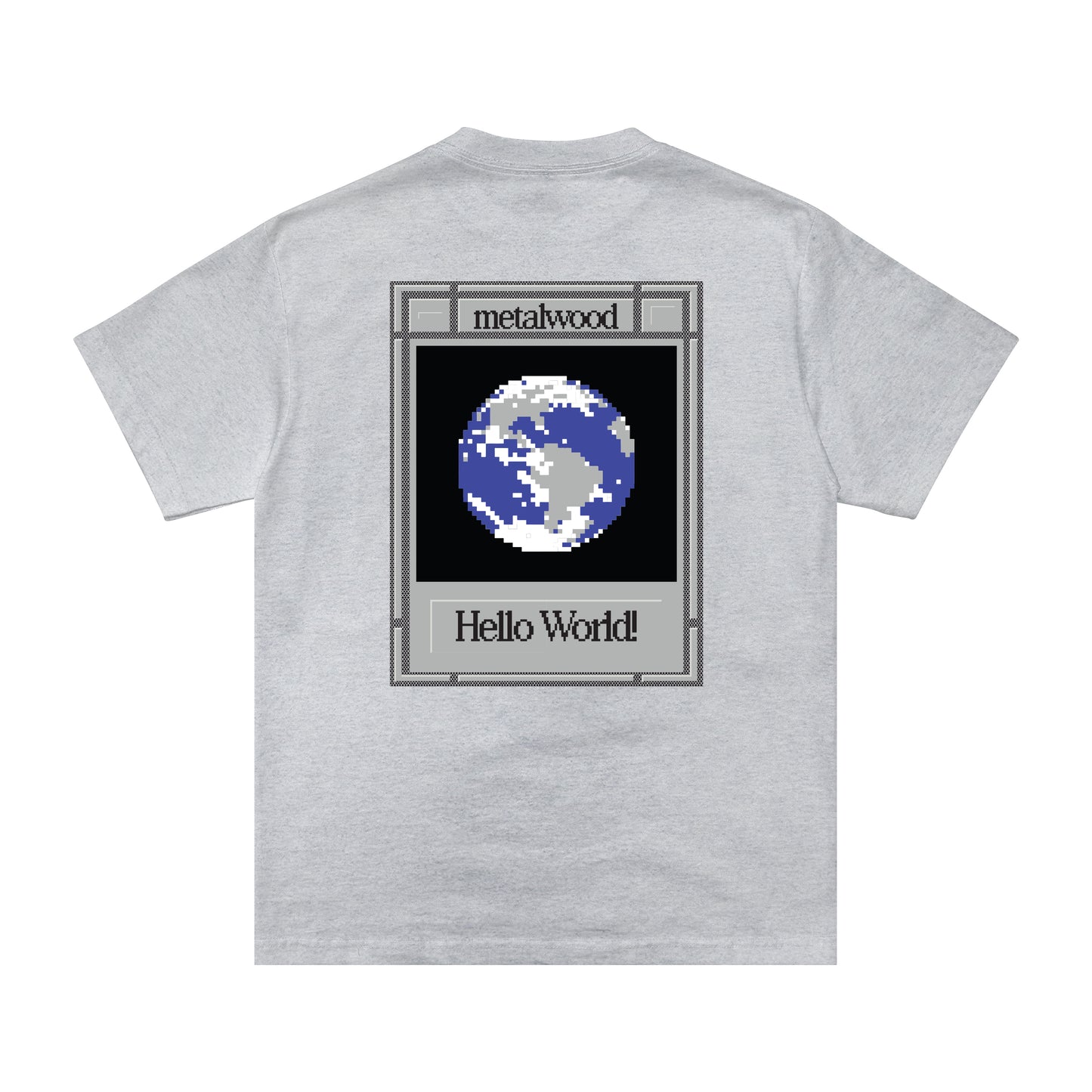 Metalwood Studio "Hello World T-Shirt" - Heather Grey