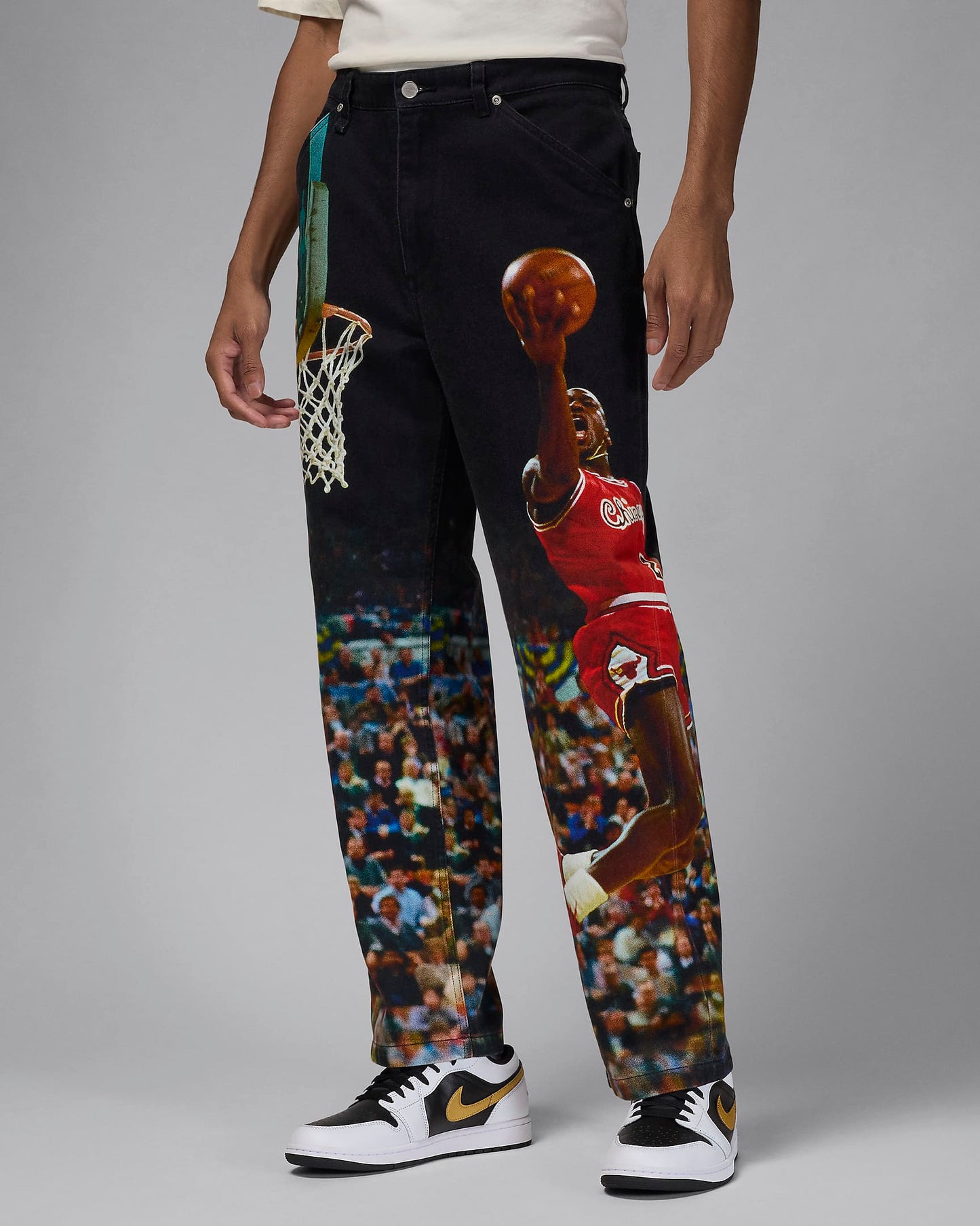 Jordan "Printed Twill Pant" M - Black