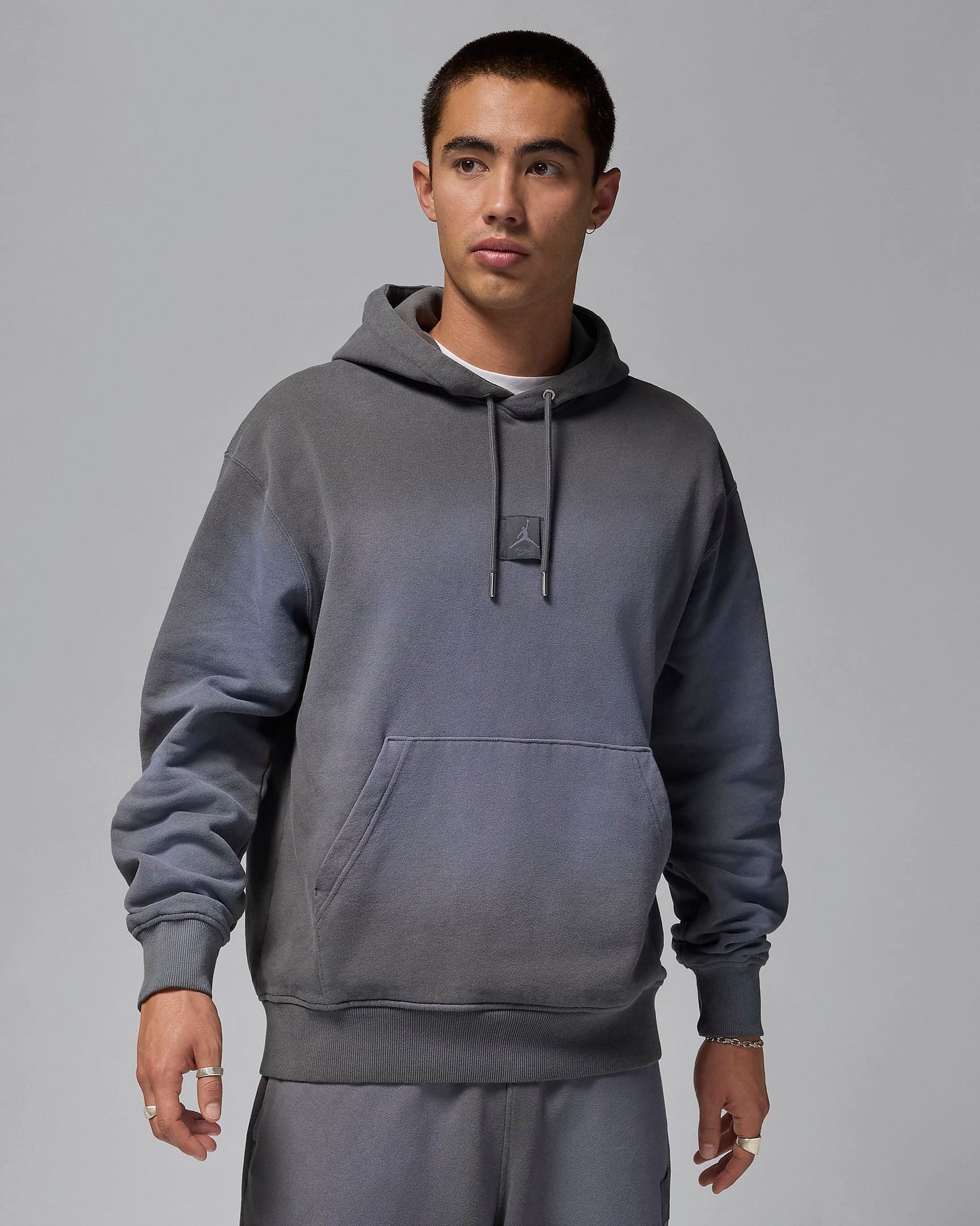 Jordan "Flight Fleece Hoodie" M - Iron Grey