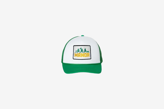 Manor "Greens Keeper Trucker" Hat - Kelly / White