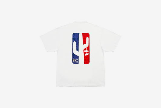 Manor "PHX West T-Shirt" M - White / Blue / Red