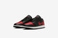 Air Jordan "1 Low" M - Black / Varsity Red